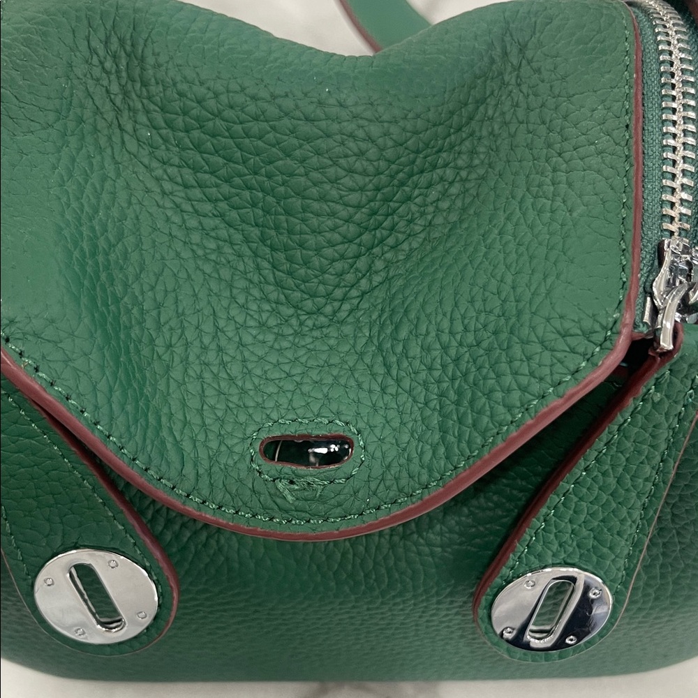 Green Leather Shoulder Bag - Picture 15 of 15